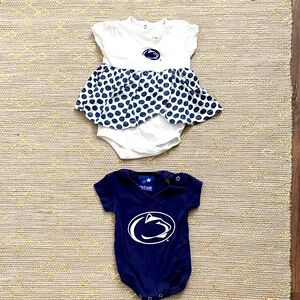 Penn State Baby Dress and Onesie Set 0-3 months
